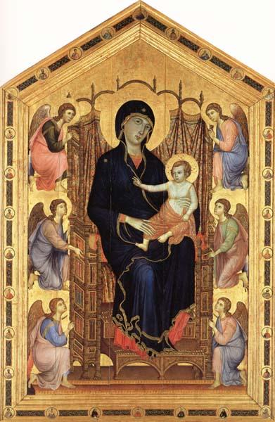 Duccio di Buoninsegna Madonna and Child Enthroned with Six Angels